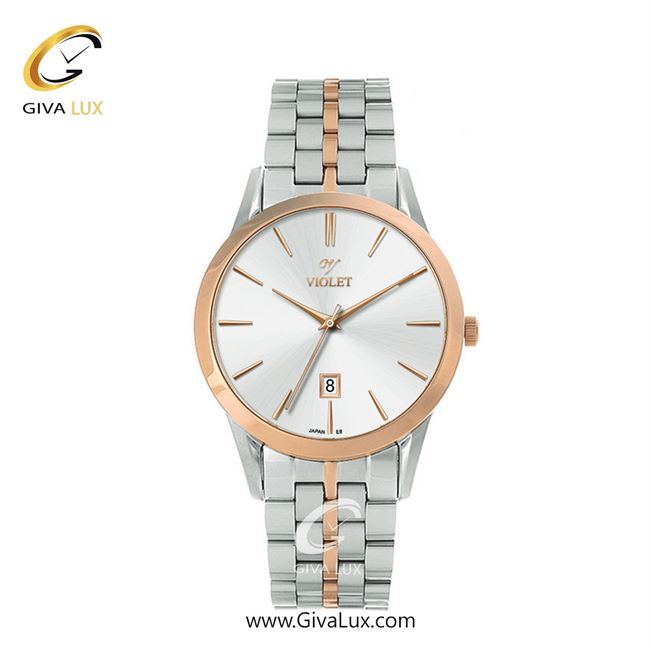 ساعت مچی اورجینال زنانه ویولت VIOLET رزگلد-نقره ای | رزگلد-نقره ای| نقره ای| کد رفرنس 0640/2